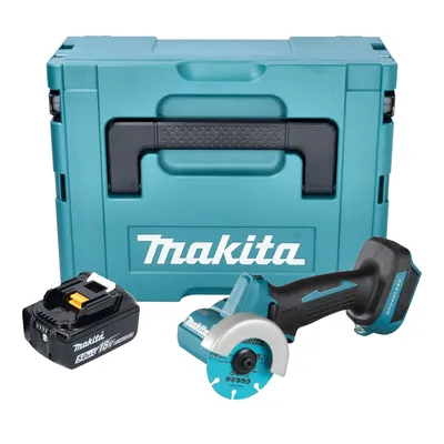 Produktbild von Makita DMC 300 T1J Akku Winkelschleifer 18 V 76 mm Brushless + 1x Akku 5,0 Ah + Makpac - ohne Ladegerät