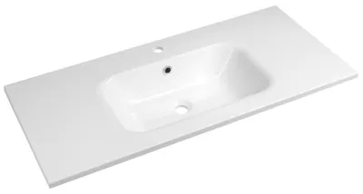 Produktbild von SIDRA Gussmarmor-Waschtisch 101x46cm, weiß