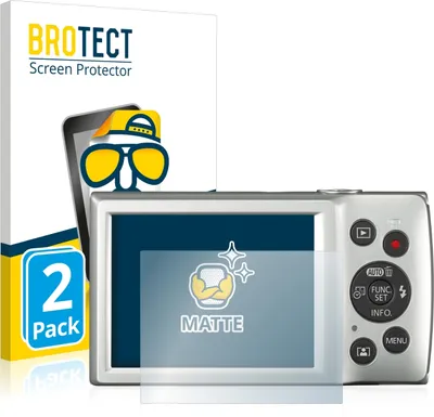 Produktbild von 2x BROTECT Schutzfolie für Canon Digital Ixus 185 Displayschutz Displayschutzfolie Folie Matt Entspiegelungsfolie