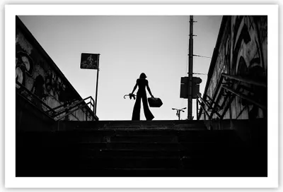 Produktbild von Poster - Poster ohne Rahmen - Schatten Fotografie Treppen - 91,5x61 cm - Wand Bild - Wanddeko - Wandbilder - Kunstposter - Wandposter - Bilder - Kunstdruck - Wanddekoration - Wandbild P2XAA91x61-4365