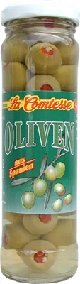 Image de Olives vertes au paprika, handpack, 140 g