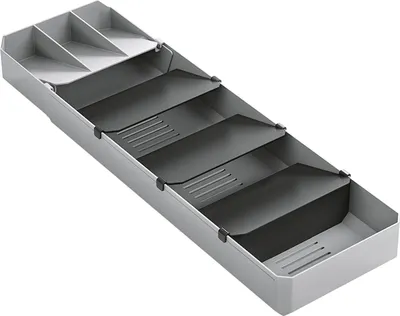 Produktbild von Metaltex 363220000 Uni-Fit Besteck-Organizer ausziehbar von 40 - 49 cm / Bestecksammler / Besteckeinsatz