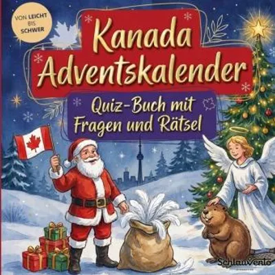 Produktbild von Kanada-Adventskalender: Quiz-Buch mit Fragen und Rätsel
