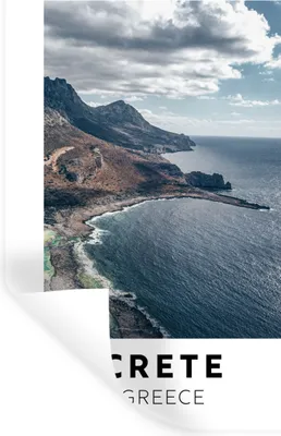Produktbild von MuchoWow® Wandtattoo Wandsticker Wandaufkleber Kreta - Griechenland - Meer 40x60 cm Selbstklebend und Repositionierbar - Wierderverwendbar - Selbstklebend