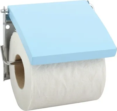 Zdjęcie produktu dla Uchwyt na rolkę WC MDF jasnoniebieski