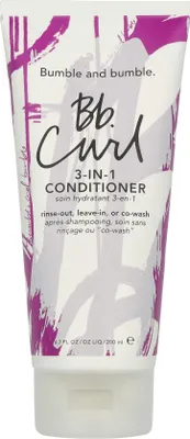Zdjęcie produktu dla Bumble And Bumble Curl 3-in-1 Conditioner for Moisturized Curls, Kobiety, Profesjonalna odżywka do włosów, Kręconych włosów, Wszystkie kolory, Nawilżający, 200 ml