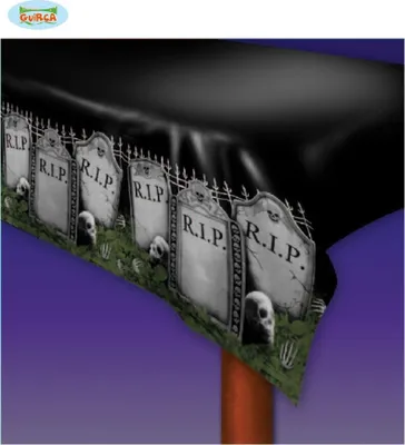 Produktbild von Halloween Tischtuch Friedhof, 274 x 137 cm