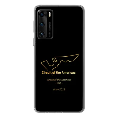 Produktbild von MuchoWow® Handyhülle Schutzhülle Hülle für Huawei P40 Vereinigte Staaten - F1 - Rennstrecke Silikon Softcase Handy Hülle - Handytasche