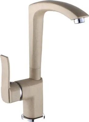 Produktbild von Granitan | VEGA - Küchenarmatur - 360° schwenkbar - Beige - Messing - Keramikkopf