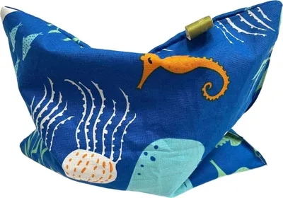 Produktbild von Kräuterkissen Schlafkissen Erkältung Miniblings 24x16cm Ozean blau Fische