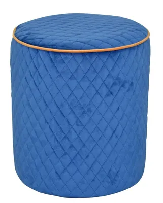 Produktbild von Sitzhocker Sitzpouf Pouf Fußhocker Hocker in Azurblau