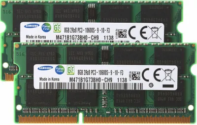 Produktbild von Samsung 16Gb 2x 8GB DDR3 Ram 1333Mhz Pc3-10600 Apple MacBook Pro, Imac, Mac Mini