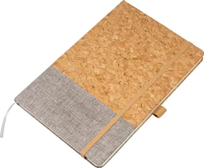 Produktbild von Notizbuch / ca. DIN A6 / 160 Seiten / liniert / mit Cotten-Kork-Einband