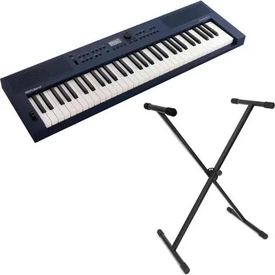 Produktbild von Roland Keyboard GO:Keys 3 Midnight Blue mit Keyboardständer