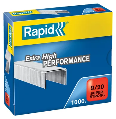Obrázok produktu pre Rapid 9/20, 2 cm, 1000 svoriek, 9/20, Pozinkovaný kov, Kovová, 24 mm