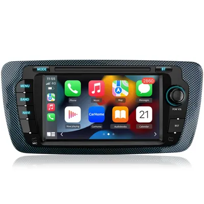 Produktbild von 7'' Andriod 15 Autoradio Carplay Andriod Auto Für seat Ibiza 6j 2009-2013 GPS Navi WIFI Bluetooth FM RDS SWC DSP DAB+ 2Din 4Kern 2+64GB