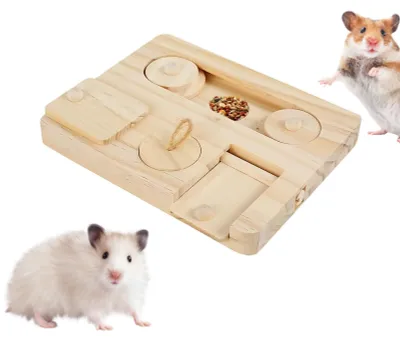 Produktbild von Holzspielzeug zur Beschäftigung für Kaninchen