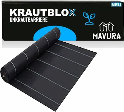 Immagine prodotto di KRAUTBLOX vello per erbacce barriera per erbacce protezione giardino vello per terreno 10m