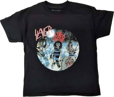 Produktbild von Slayer - "Live Undead" T-Shirt für Kinder RO2062 (152-158) (Schwarz)