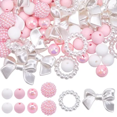 100-teiliges Armband-Bastelset mit Acrylperlen