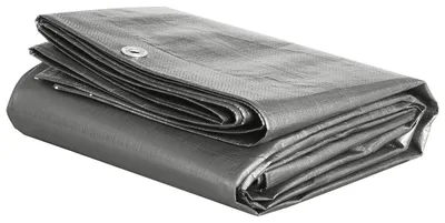 Produktbild von Wasserdichte Plane mit Ösen 180 g/m² | Grau | 300x400 cm