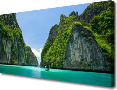 Produktbild von Tulup Leinwand-Bilder 100x50 Wandbild Canvas Kunstdruck Buchten Landschaft