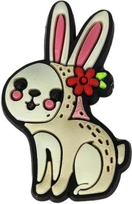 Obrázok produktu pre Obuvné prívesky pre dreváky Shoe Pin Farm Pin pre Crocs Rabbit