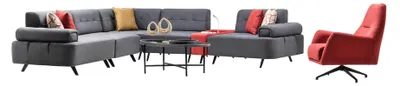 Produktbild von Wohnraumsofa Eckcouch Couch Sofa Polsterlandschaft Ecksofa Lounge Modular