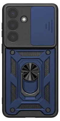 Produktbild von Avizar, Hülle mit Ringhalter und Kameraschiebeschutz für Galaxy S26 Plus, Blau