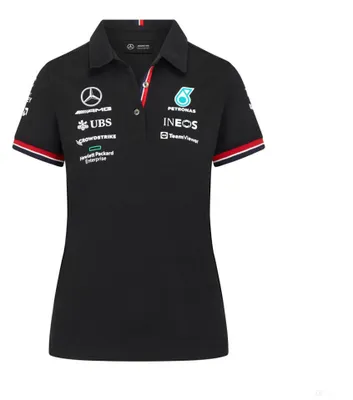 Produktbild von 2022, Schwarz, Mercedes Team Damen Polo XXS