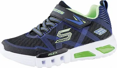 Produktbild von Skechers Flex-Glow - Schwarz / Limette Polyester Größe: 27 Normal