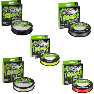 Produktbild von Berkley Sick Braid - 300m geflochtene Angelschnur, Durchmesser:0.33mm, Farbe:Black, Tragkraft:38.1kg
