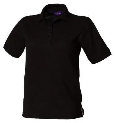 Produktbild von Henbury - "Classic" Poloshirt für Damen, Piqué LT5490 (L) (Schwarz)