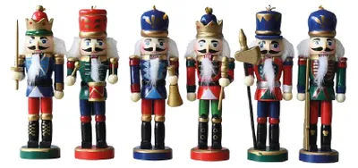 Obrázok produktu pre Ozdoba na vianočný stromček, "Nutcracker" (Dediško do orechov), 6 kusov, 13 cm, kód M13602