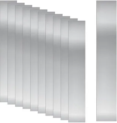 Productafbeelding van Famanu roestvrijstalen shims - 10 dunne metalen shims voor nauwkeurige uitlijning