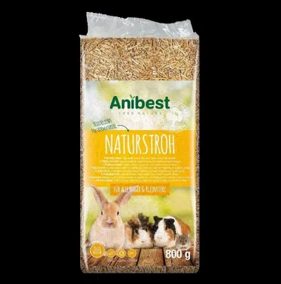 Produktbild von Einstreu aus 100% Naturstroh 800 g für Nager & Kleintiere, saugstark & biologisch abbaubar