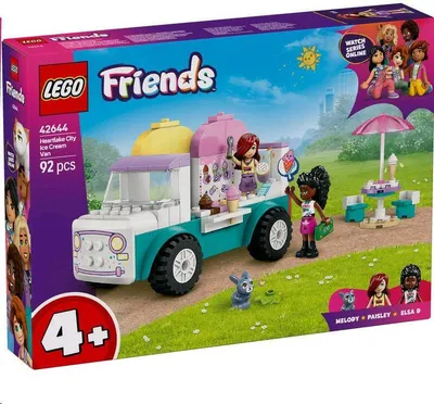 Obrázok produktu pre LEGO Friends Zmrzlinárske auto v mestečku Heartlake, Stavebnica, 4 rok / roky, Plast, 92 kusov, 311 g