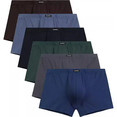 Produktbild von Boxershorts Atlantic enganliegend Baumwolle Grau Blau Grün Braun Marineblau 3XL