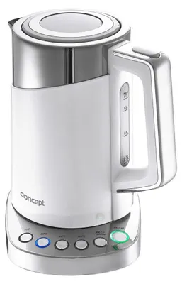 Produktbild von Concept RK3170 Wasserkocher 1 7 l 2200 W Edelstahl  Weiß