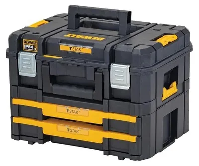Immagine prodotto di Dewalt - Cassetta degli attrezzi "TSTAK 2.0" AW3620 (taglia unica) (grigio/giallo)