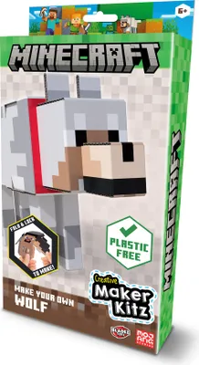 Immagine prodotto di Minecraft costruisce una figura di lupo