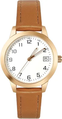 Produktbild von Watch Damenuhr Damen Armbanduhr Analog Quarzuhr mit Datum,Damen Uhr Lederarmband Einfache Business Klassische, 3 Zeiger Elegante Armbanduhr für Frauen