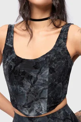 Produktbild von Killstar Top Damen Celestial Summer - Midnight Vale Corset Top navy XL