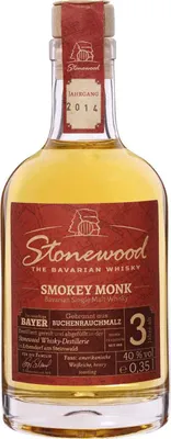 Produktbild von Stonewood Smokey Monk | Bavarian Single Malt Whisky | 0,35 l. Flasche in Tube