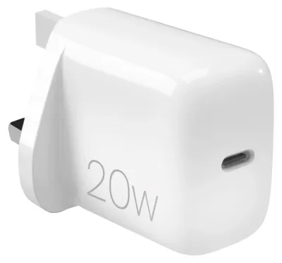 Produktbild von PURO Nano Wandladegerät mit USB-C Anschluss 20W (UK)