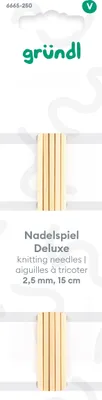 Produktbild von Gründl Nadelspiel Deluxe 2,5 mm 15 cm