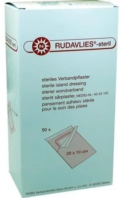 Imagen del producto de NOBA: Apósitos estériles para heridas, 50 unidades, 20 cm x 10 cm