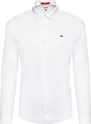 Produktbild von Tommy Jeans DM0DM09594 YBR White Oxford slim fit bílá košile - XXL