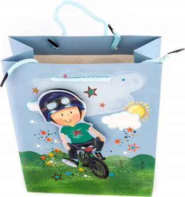 Produktbild von Kleine Geschenktüte Bunt 18x23cm - Dekorative Papiertragetasche für Präsente