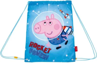 Produktbild von Peppa Pig 33x44 Cm George Pig Turnbeutel Blau  Blau One Size